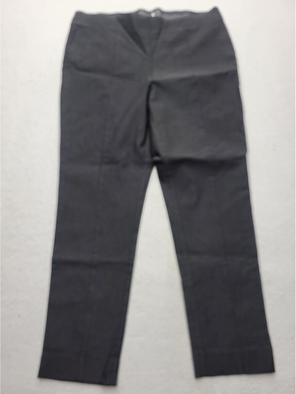 Chico's Women's Dress Size 2 Pants Black Rayon Blend High Rise Straight